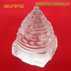 134 CT Natural Crystal Shree Yantra | Sphatik Shri Yantra | Shree Maha Laxmi Yantra
